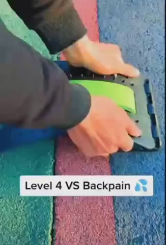 Back Stretcher with Massage & Adjustable Height